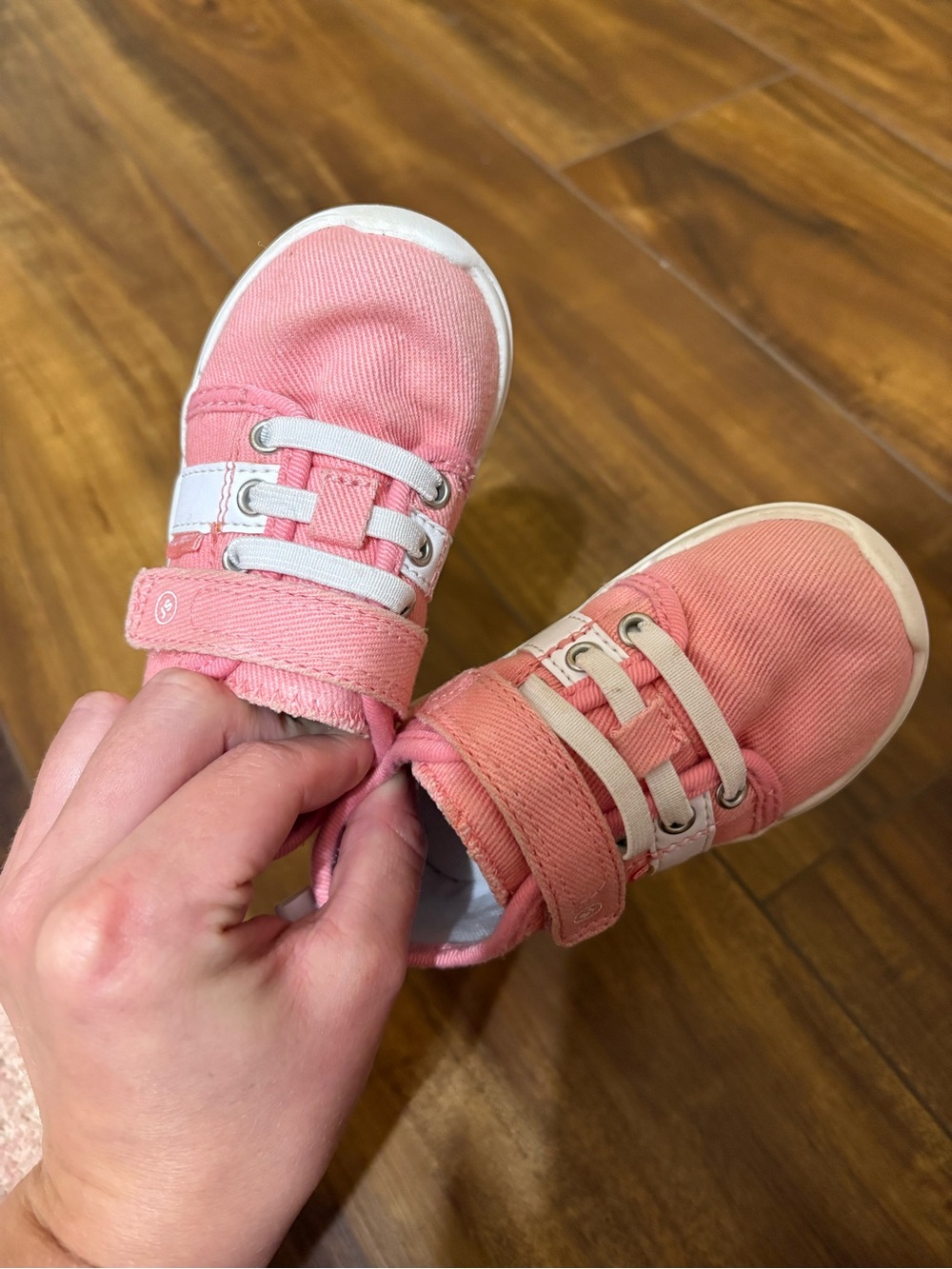 Stride Rite Coral Pink Canvas Sneakers